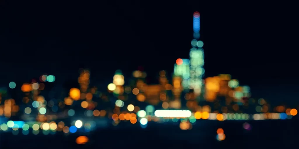 New york Bokeh Effect