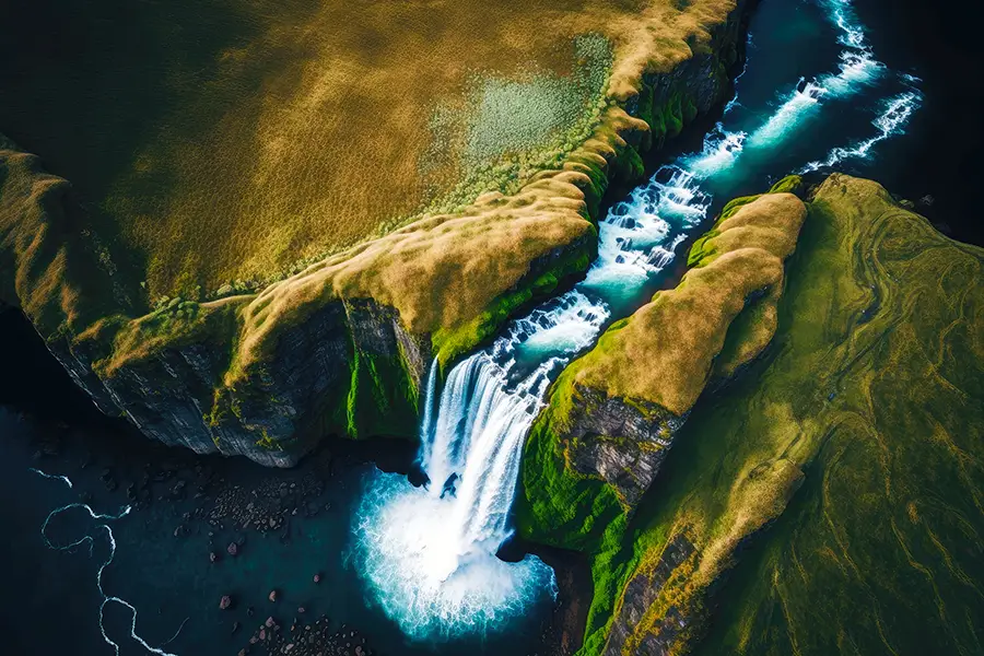 Waterfall Drone Photography